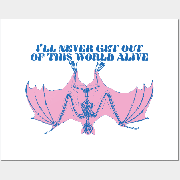 I'll Never Get Out Bat Wall Art by Swoody Shop